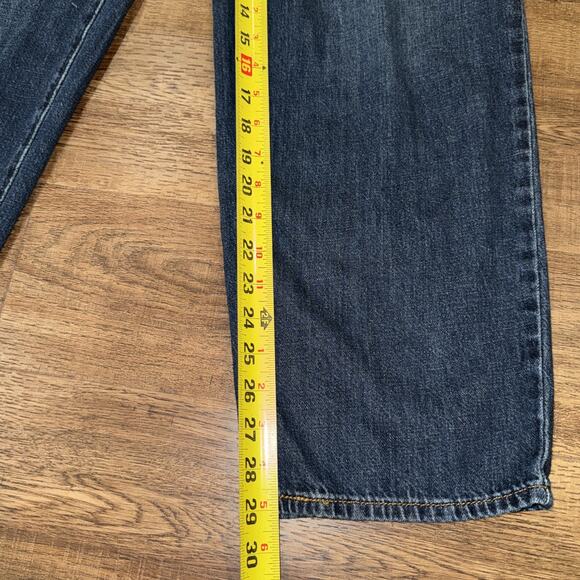 Levi's Premium Baggy Dad Jeans Women's 27 (Fits 28x29) Black Wide Leg Big E - Picture 10 of 11